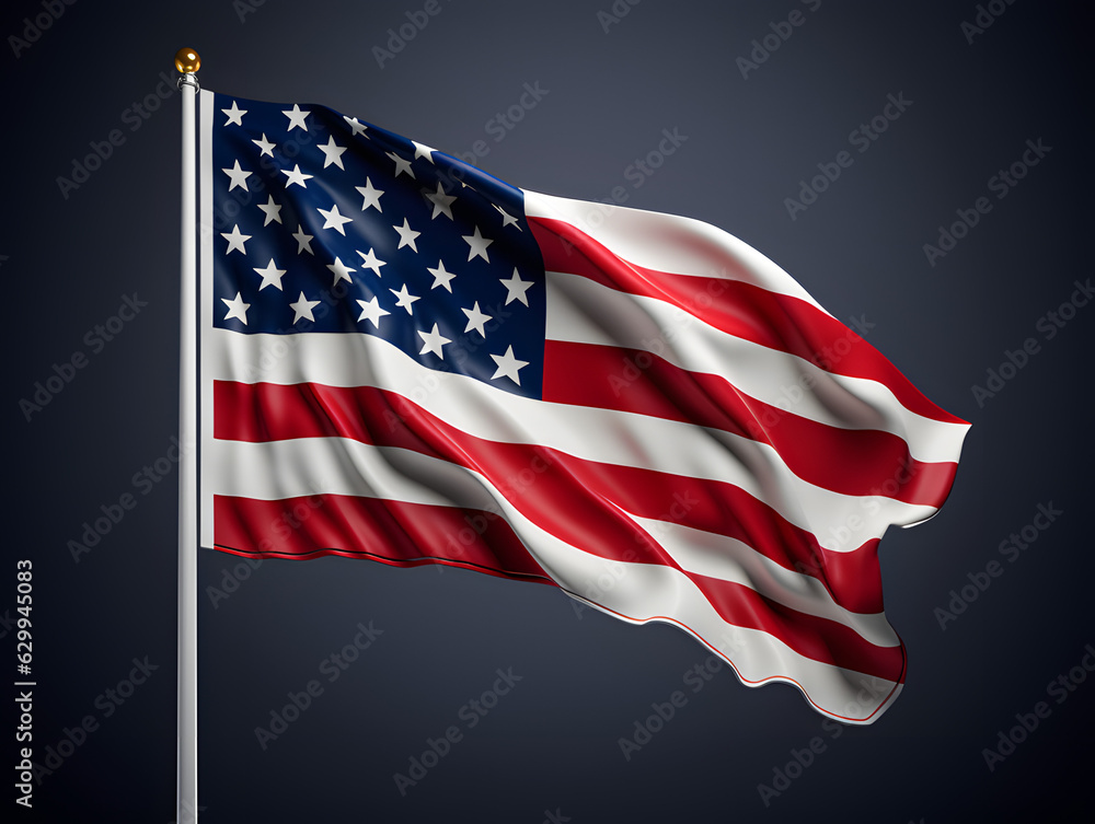 Obraz premium Textile flag of USA