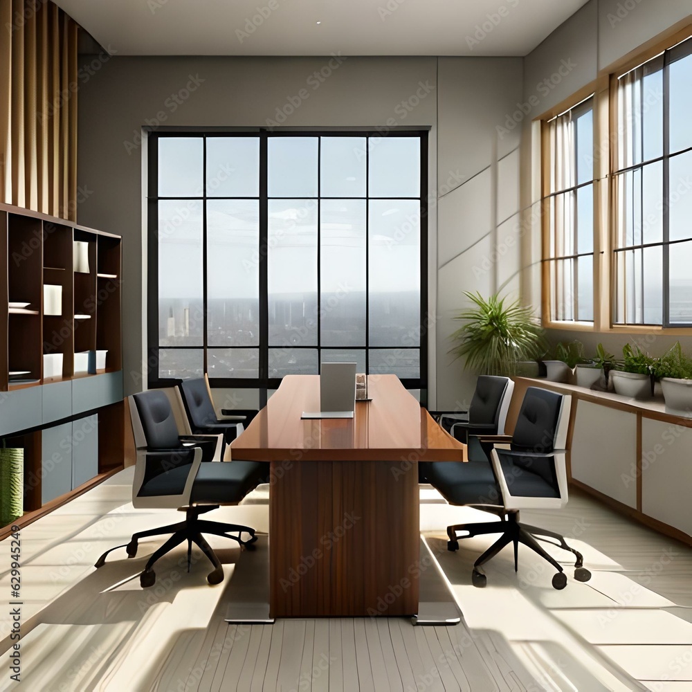 Fototapeta premium office chair generative by AI technology