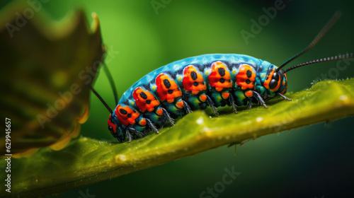 caterpillar on leaf © RDO