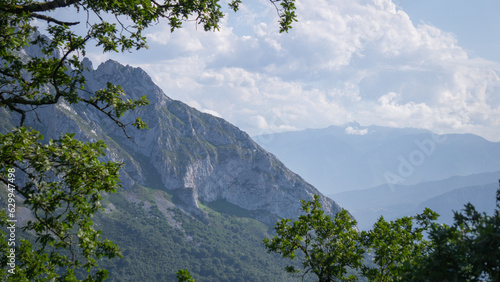 Mountain landscape on a cloudy day 