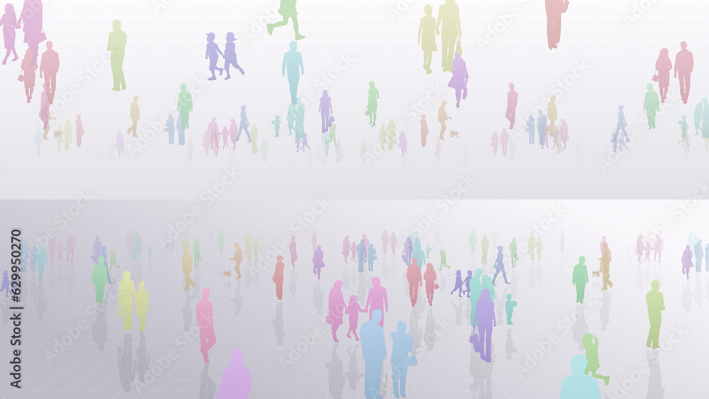 family holiday people park silhouette town city concept CG illustration family holiday people park silhouette town city concept CG illustration