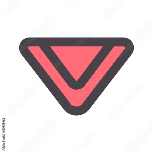napkin flat line icon