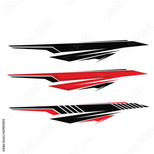 car body wrap livery decal vector