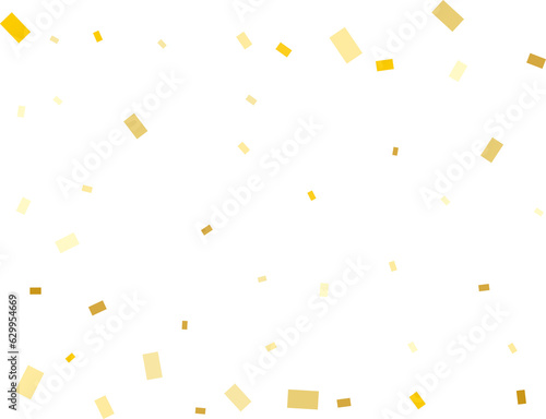 Bright Modern Pattern with Golden Rectangle Confetti.