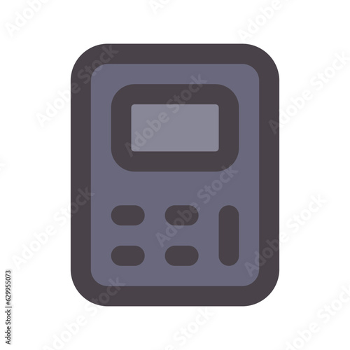 calculator flat line icon