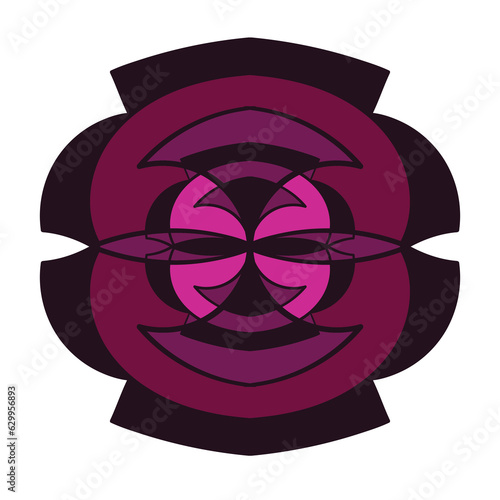 Abstract ornament. Coloful vector illustration. Mandala design.