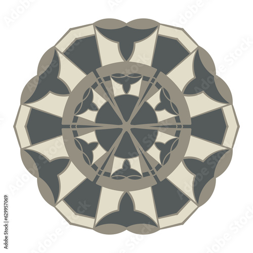 Abstract ornament. Coloful vector illustration. Mandala design.