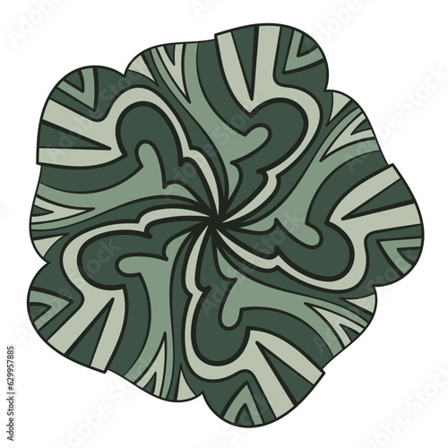 Abstract ornament. Coloful vector illustration. Mandala design.