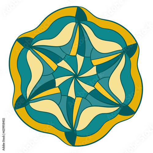 Abstract ornament. Coloful vector illustration. Mandala design.
