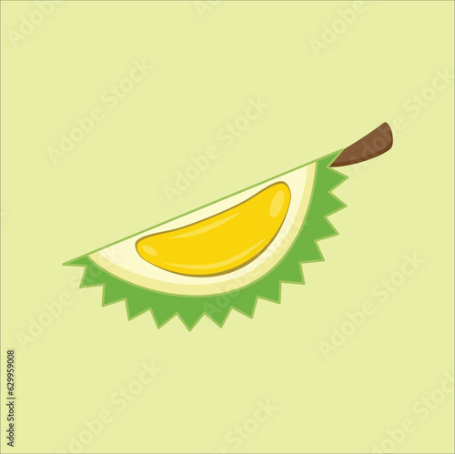 The Durian Vector Illustration captures the essence and uniqueness of the exotic tropical fruit.  Eps 10