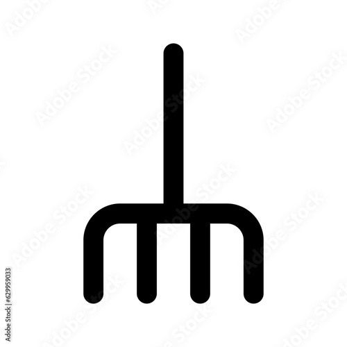 pitchfork glyph icon