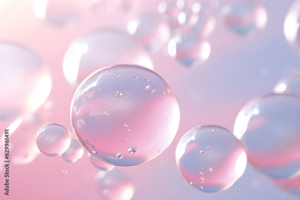 Pink soap bubbles float background. Soap Sud Bubbles Water. An artful colorful background with bubbles. Abstract background. Generated AI illustration Pink soap bubbles float background. Soap Sud Bubbles Water. An artful colorful background with bubbles. Abstract background. Generated AI illustration