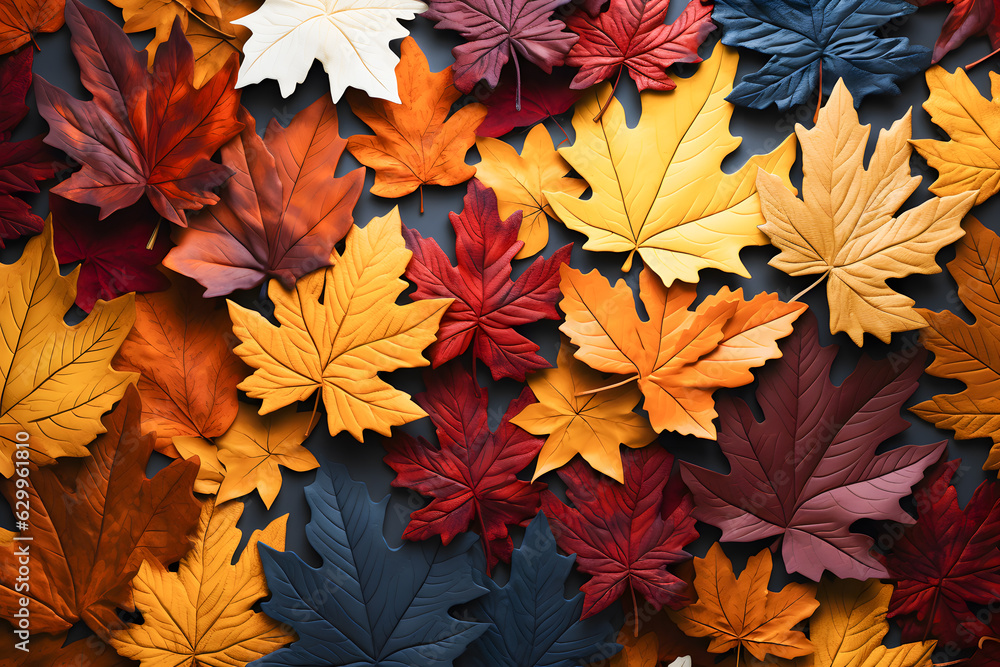 autumn leaves background ai generated art autumn leaves background ai generated art