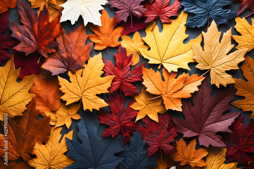 autumn leaves background ai generated art 