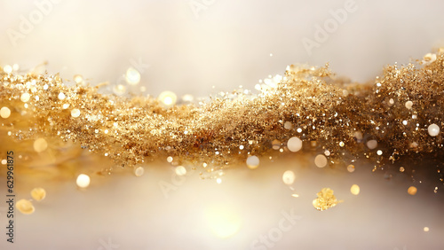 Light shiny golden glitter background © writerfantast