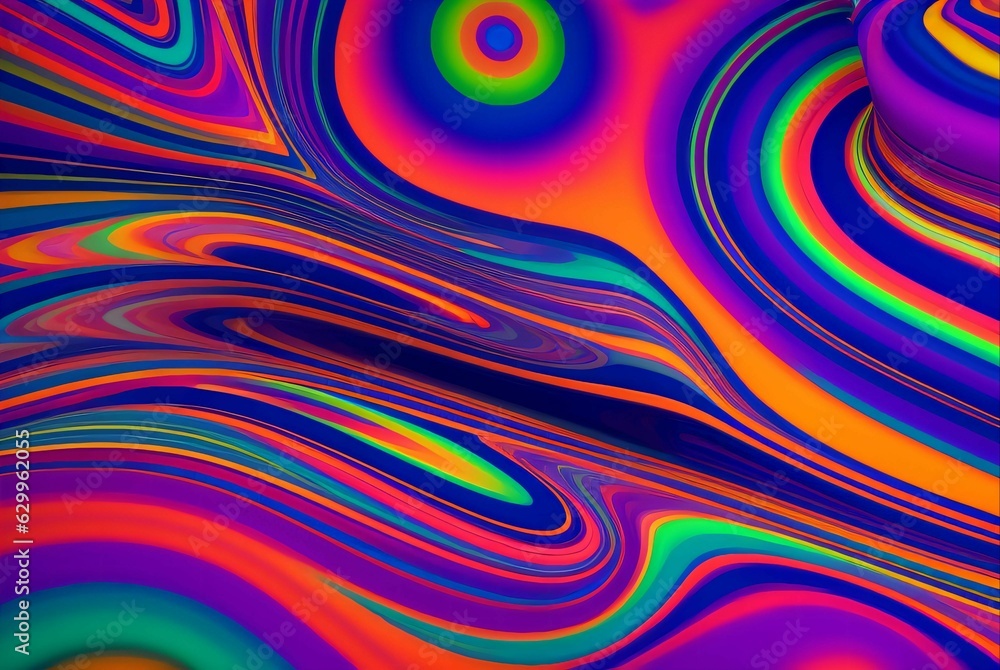 Rainbow colored marble Rainbow colored marble