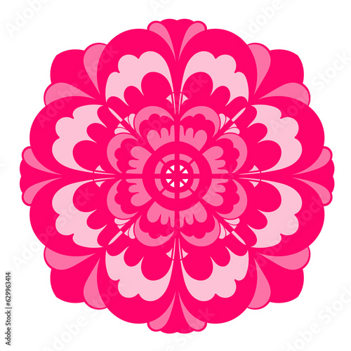 Abstract ornament. Coloful vector illustration. Mandala design.