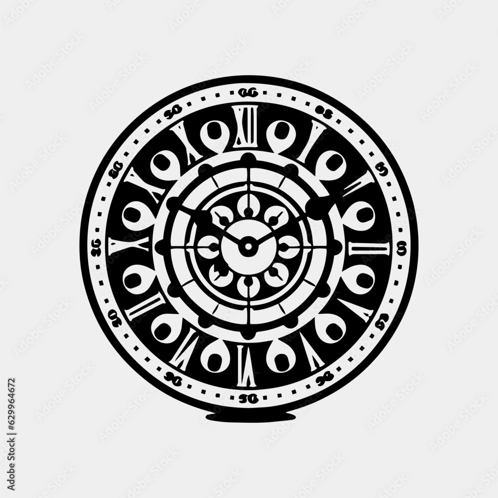 Clock icon set. Time clock icons collection. Line clocks symbol isolated on white background - stock vector. Clock icon set. Time clock icons collection. Line clocks symbol isolated on white background - stock vector.