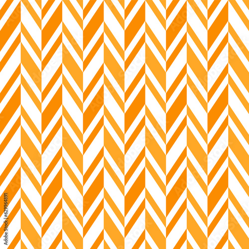 Orange herringbone pattern. Herringbone vector pattern. Seamless geometric pattern for clothing, wrapping paper, backdrop, background, gift card. © hchedgehog