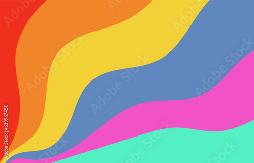 Abstract Colorful Groovy background design