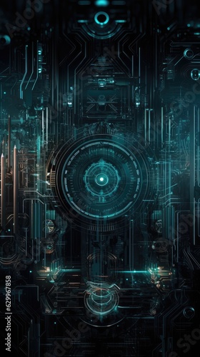 Modern sci-fi technology background material, generated by AI