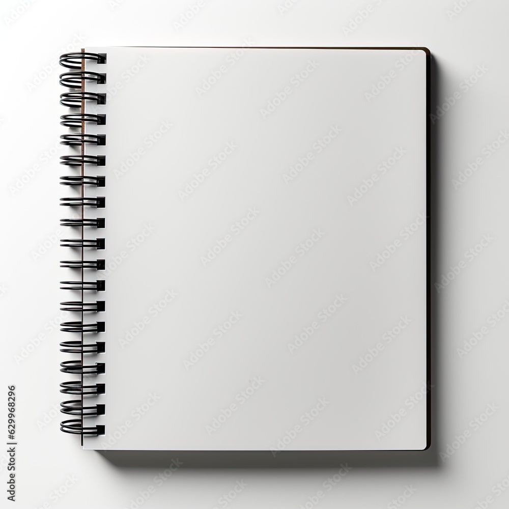 Business Stationery Blank Notebook on Transparent Business Stationery Blank Notebook on Transparent