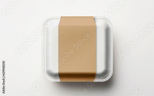 3d render disposable packaging food