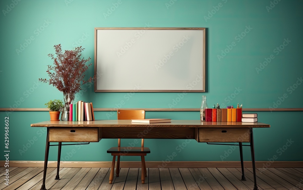 Classroom with Whiteboard Minimalism Classroom with Whiteboard Minimalism