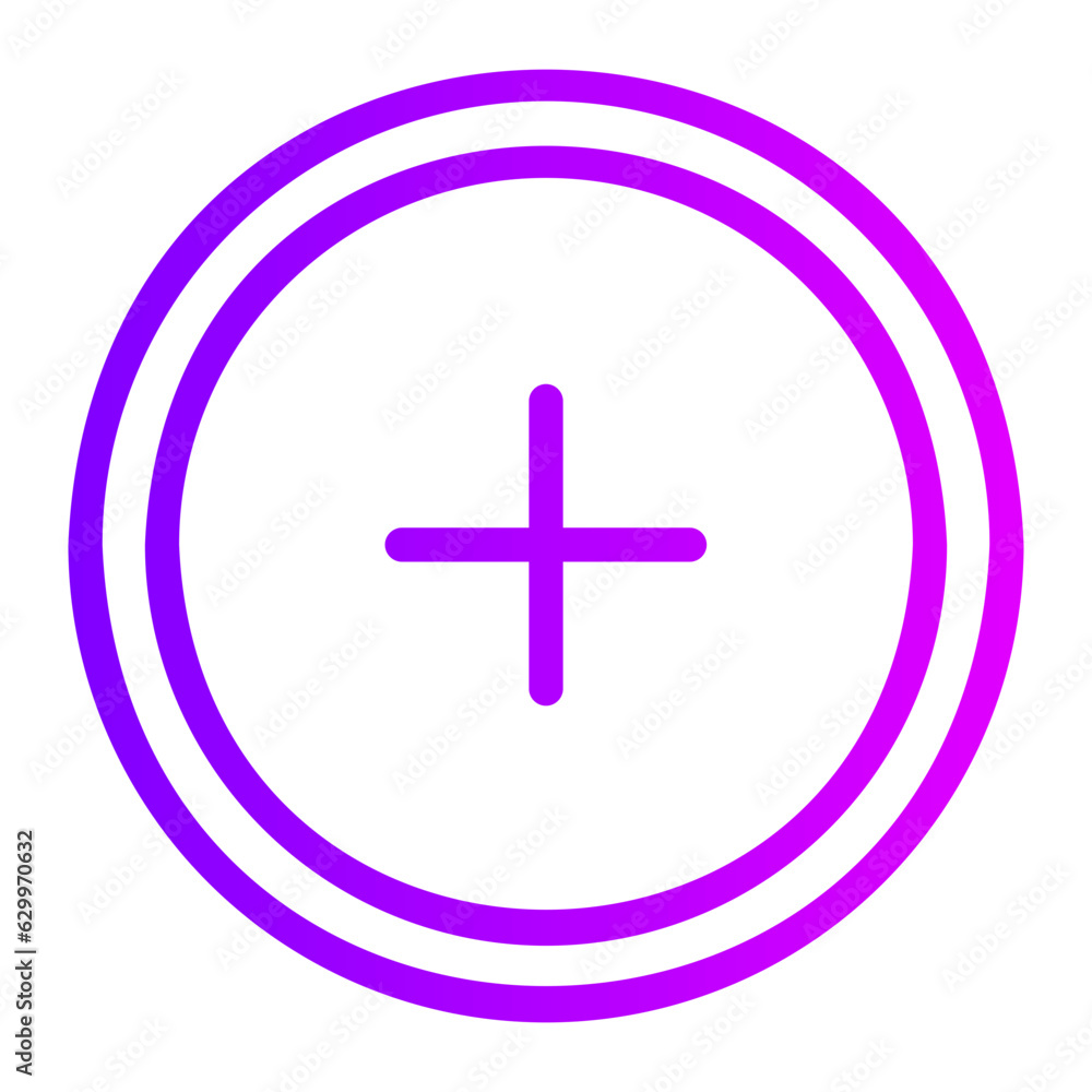 Obraz premium plus gradient icon