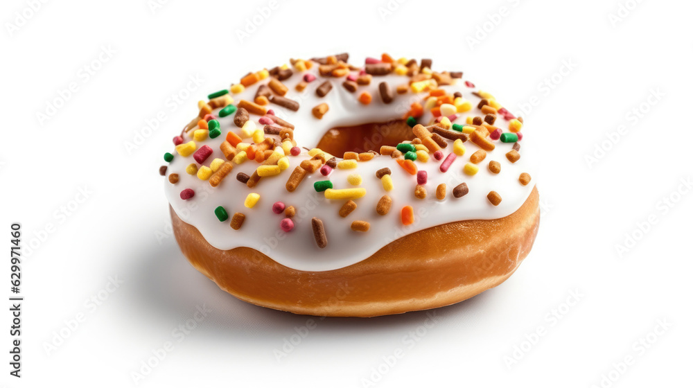 Donuts on a white background