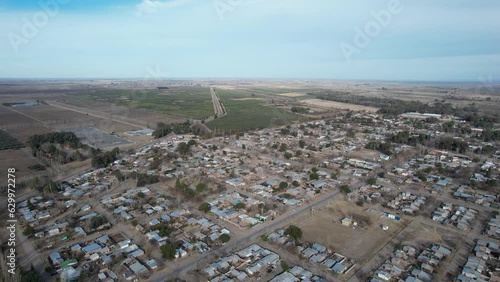 Villa Atuel in Mendoza Province, Argentina. Aerial video. photo