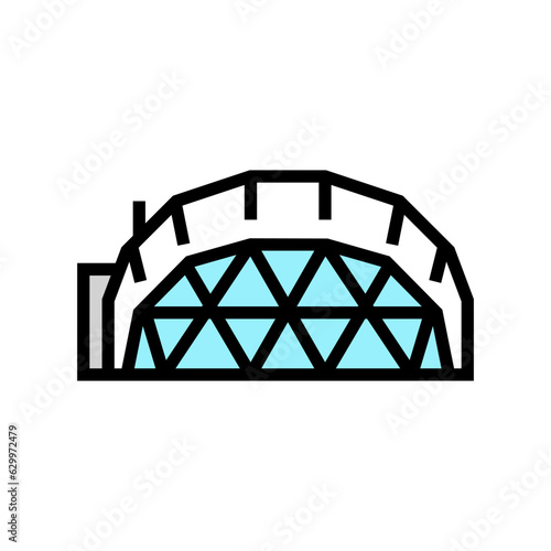 glamping tent luxury color icon vector. glamping tent luxury sign. isolated symbol illustration