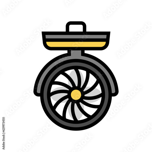 glamping tent fan color icon vector. glamping tent fan sign. isolated symbol illustration