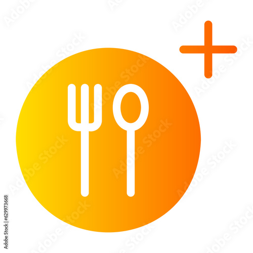 food and restaurant gradient icon