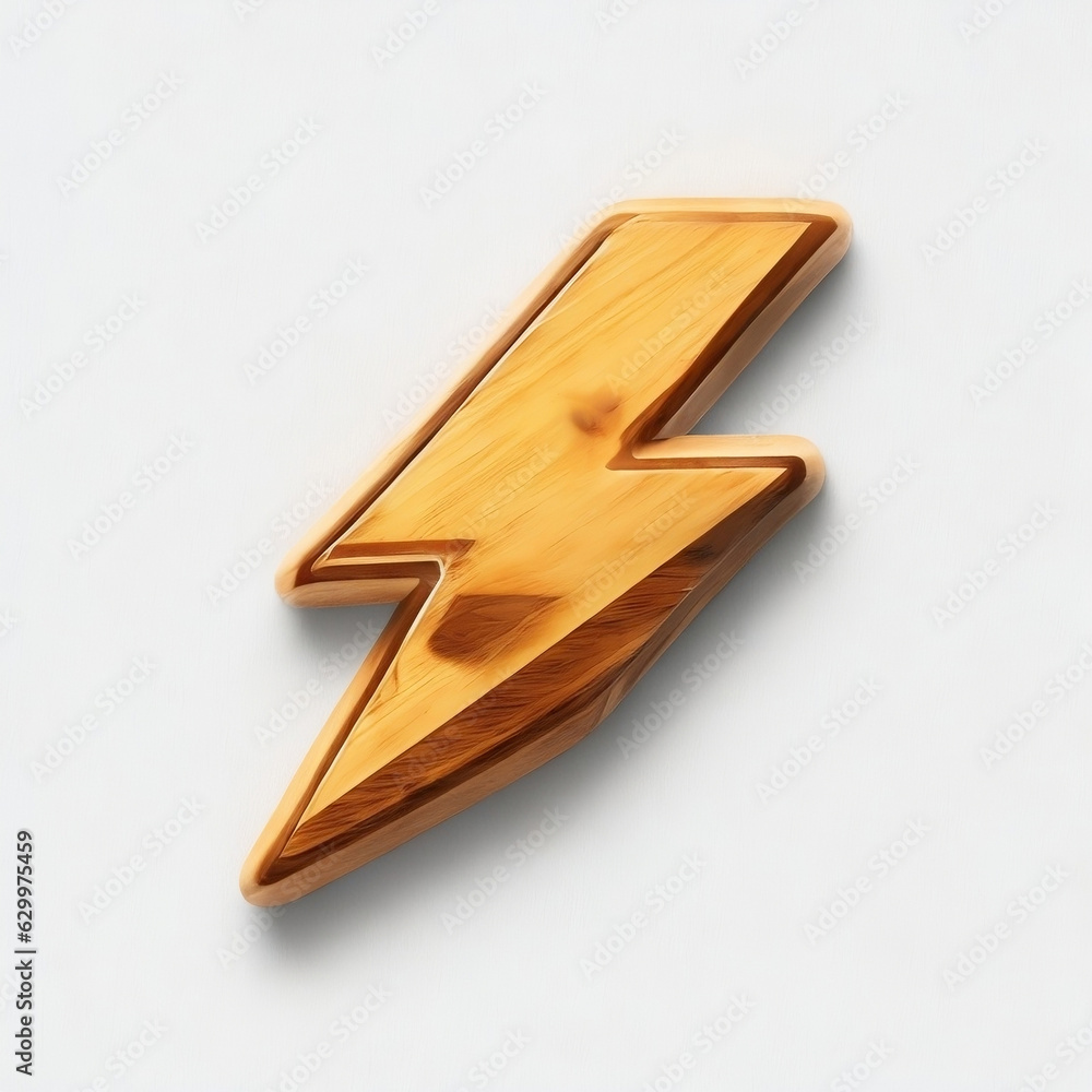 wooden lightning bolt emoji wooden lightning bolt emoji