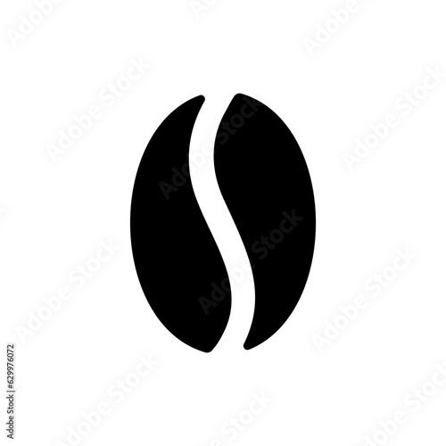 Coffee bean icon. High quality black icon.