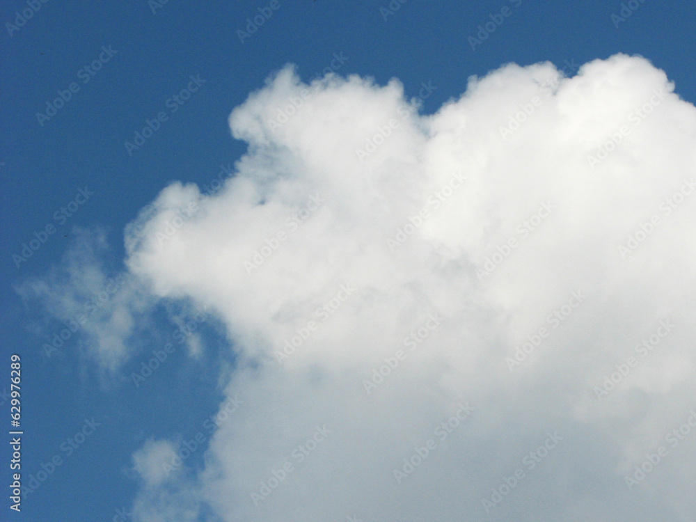 Scattered clouds in the blue sky Scattered clouds in the blue sky