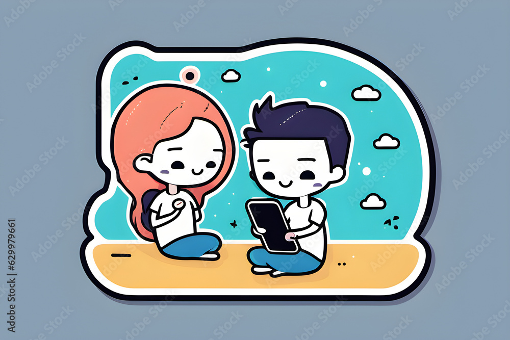A student holding a cell phone.
Generative AI A student holding a cell phone.
Generative AI