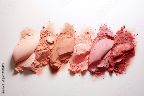 Wallpaper Mural Beauty cosmetic powder samples and strokes Torontodigital.ca