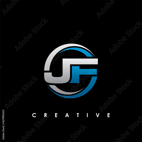 Free Download JF Letter Initial Logo Design Template Vector Illustration - GFXLoad