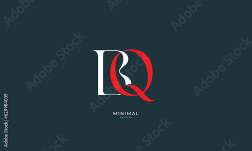 Alphabet letter icon monogram logo BQ