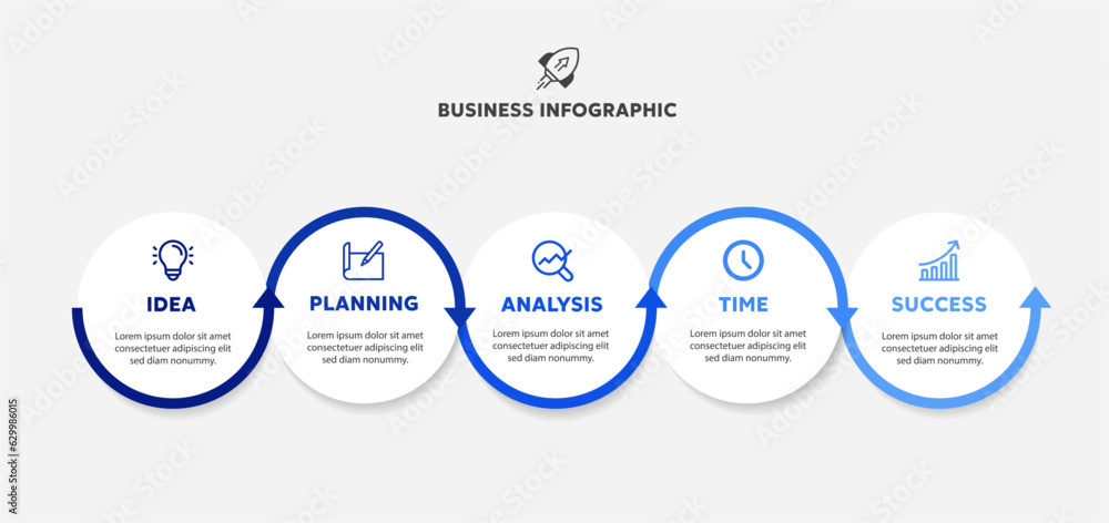 Timeline business infographic blue color with circle template design with icons ,number and 6 options or steps,Vector illustration. Timeline business infographic blue color with circle template design with icons ,number and 6 options or steps,Vector illustration.