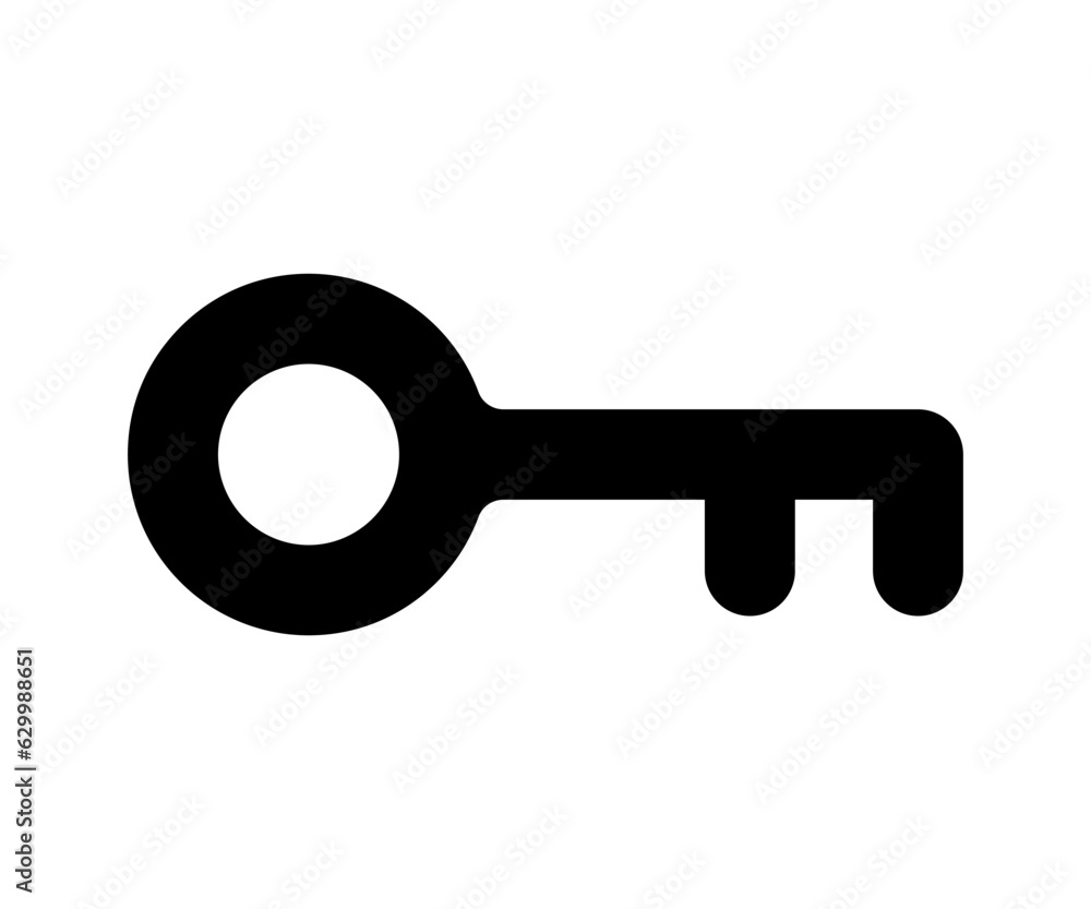 Key icon. Simple key illustration. Key icon. Simple key illustration.