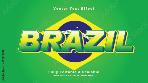 Brazil 3d Text Effect