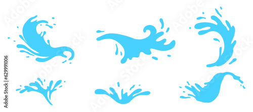 Water splash liquide. Vector Illustration. A water splash, symphony of motion in still world Fresh juice splashed, scene of vibrant taste in action A wave shape, sculpted testament to oceans