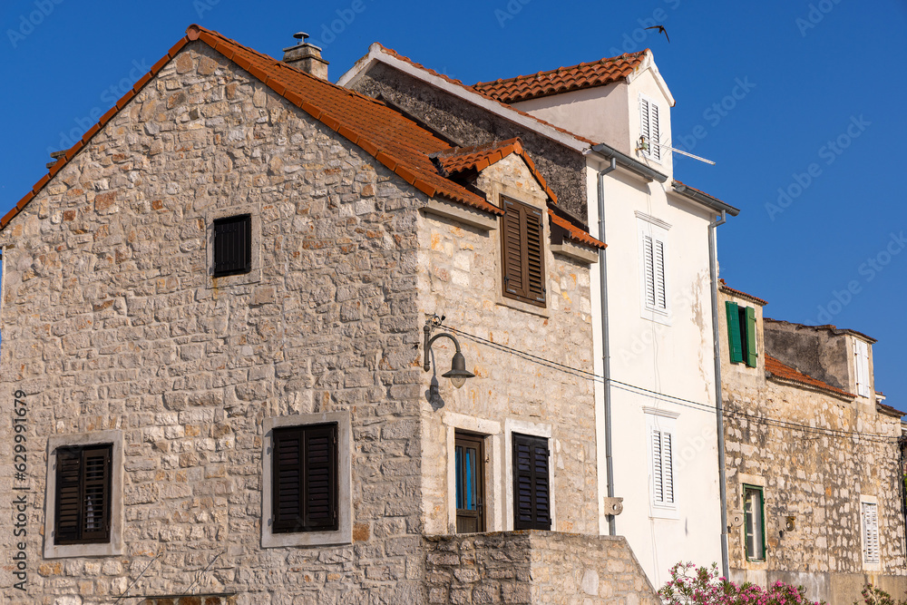 Zlarin town on Zlarin, the Adriatic Sea in Croatia Zlarin town on Zlarin, the Adriatic Sea in Croatia