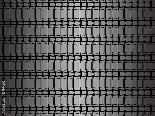 Wallpaper Mural Black metal texture steel background. Perforated metal sheet. Torontodigital.ca