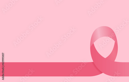 International breast cancer background template. Background template with an elegant design concept, minimal style composition for banner, flayer, etc.