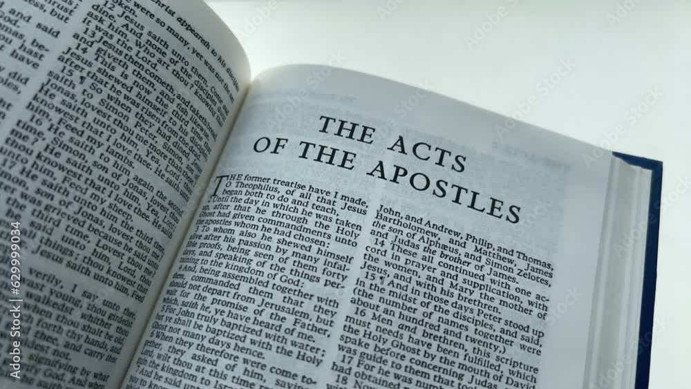 The Acts Of The Apostles Book Bible, Slider Shot The Acts Of The Apostles Book Bible, Slider Shot