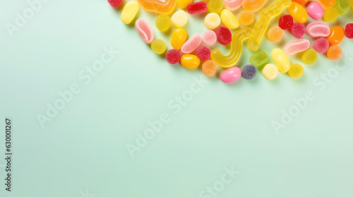 Frame Of Assorted Gummy Candies, Background Images , HD Wallpapers, Background Image